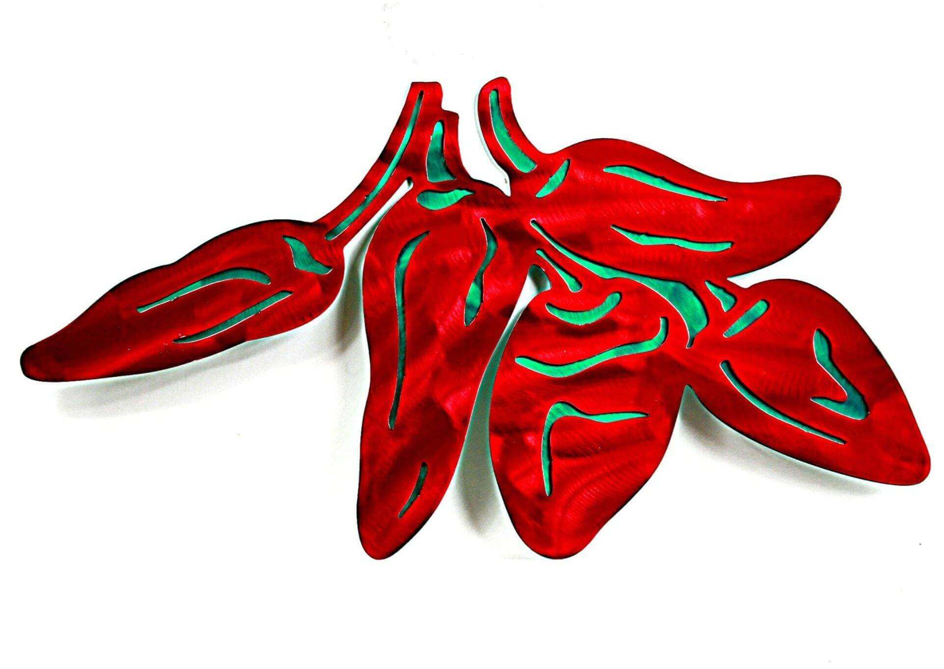Chili Peppers Metal Barbecue Sign