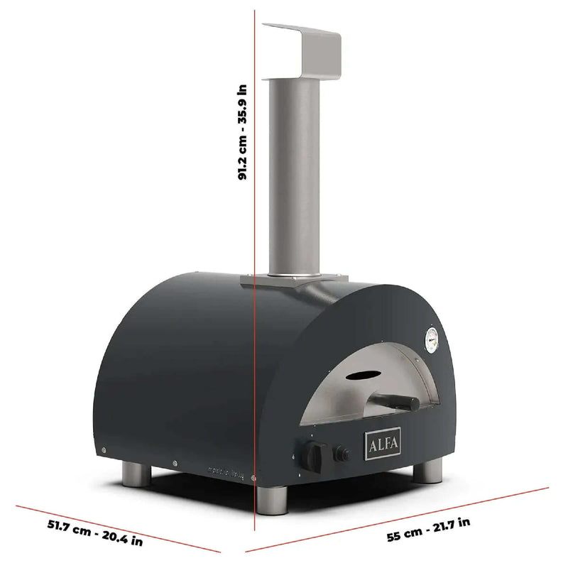  alfa moderno portable pizza oven dimensions