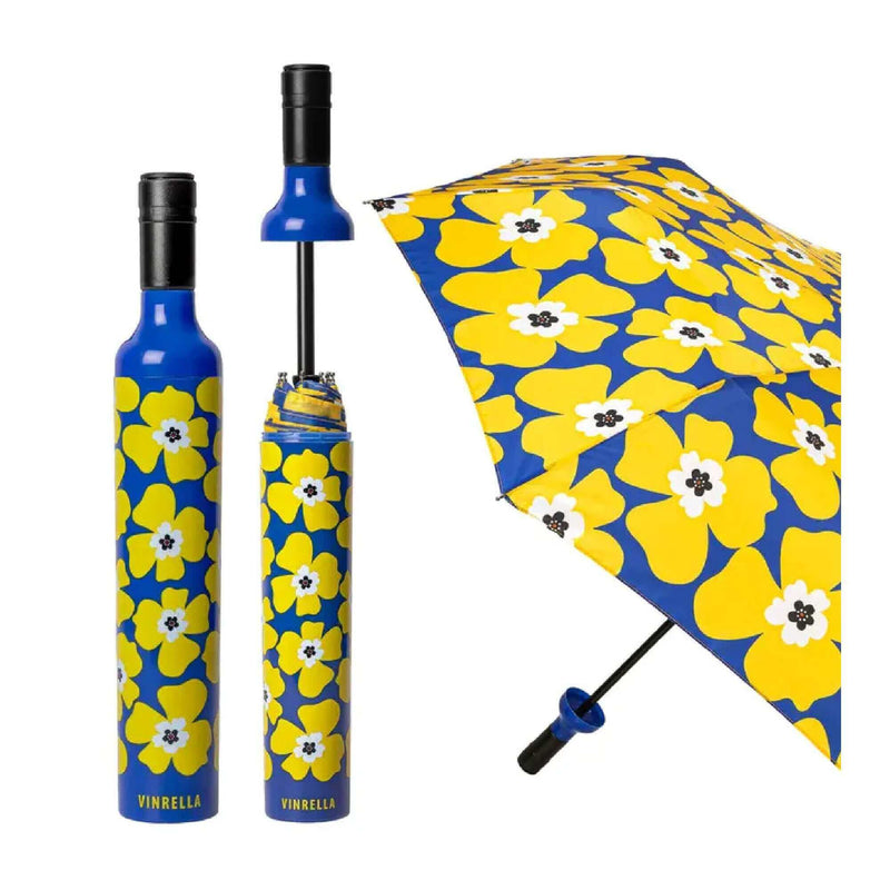 Nikki on Blue Bottle Umbrella