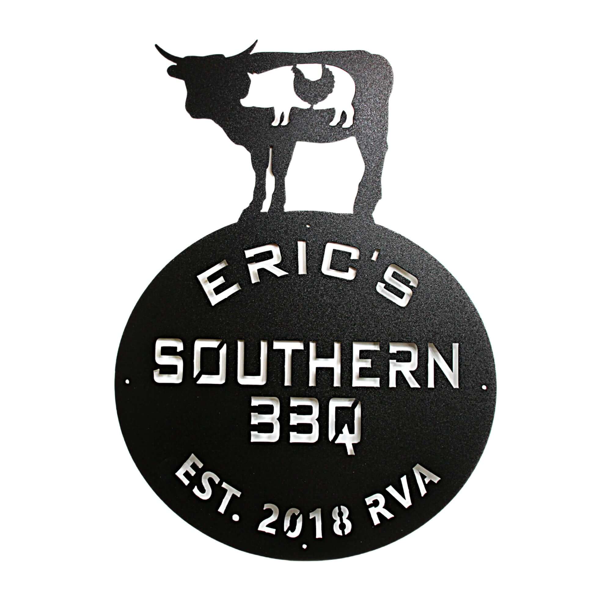 Smokehouse & Grill Metal Barbecue Sign