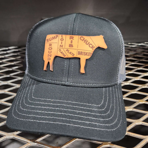 Meat Cuts Steer BBQ Hat