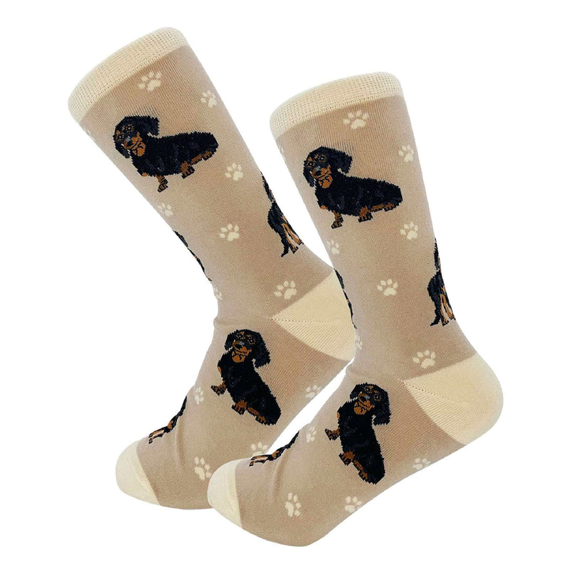 Dachshund Dog Socks - Tan
