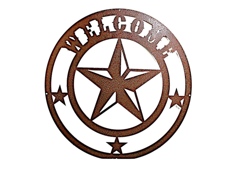 Welcome Star Metal Sign
