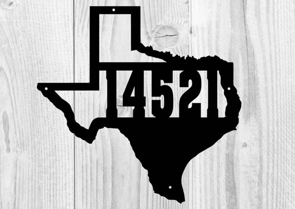 Texas Address Sign #1