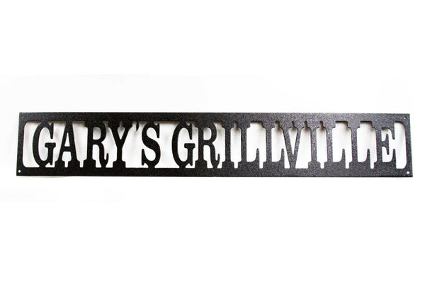 Custom Grillville  Metal BBQ Sign