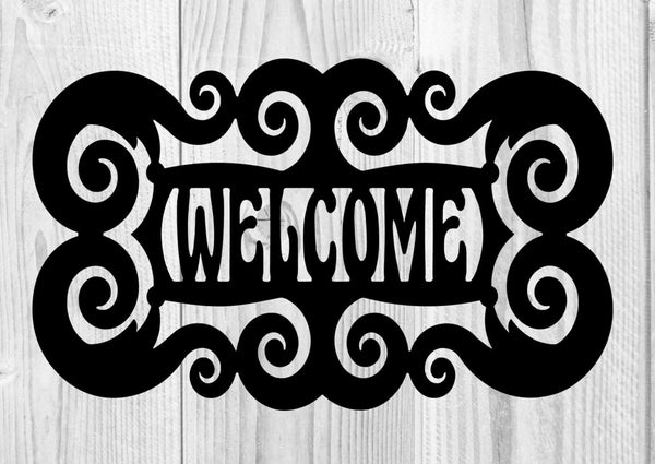 Scroll Welcome/Address Sign