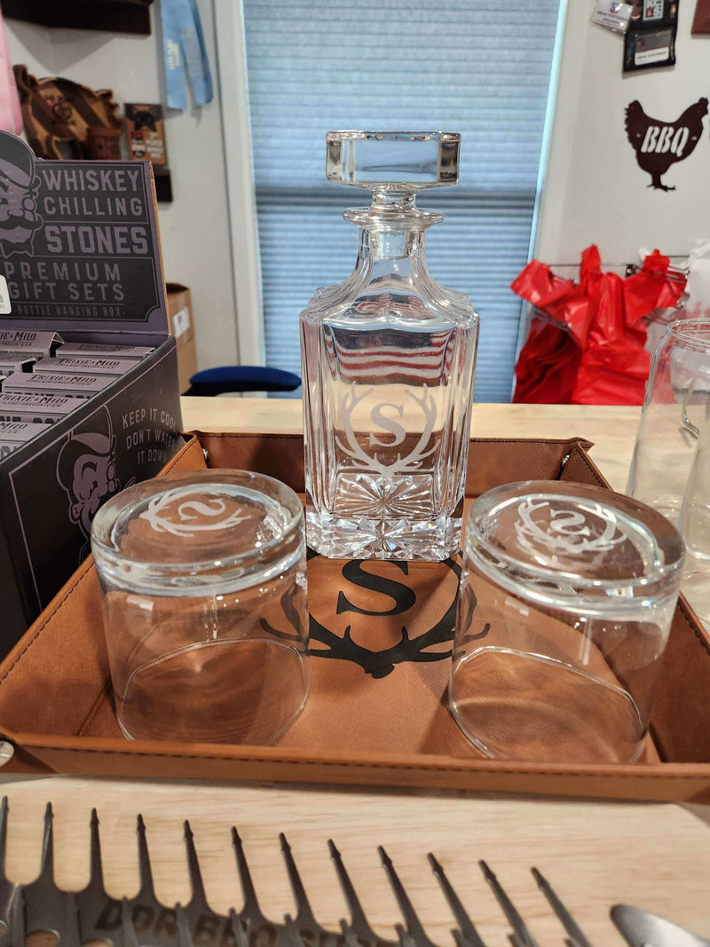 Personalized Decanter and Glasses