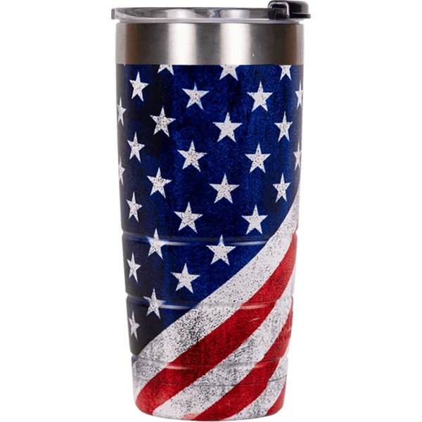 red white and blue fourth of july tumbler