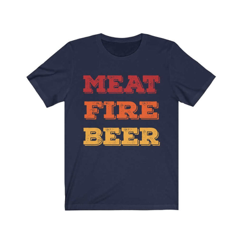 Meat Fire Beer Barbecue T-Shirt