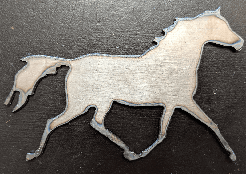 Running Horse Raw Metal Cutout
