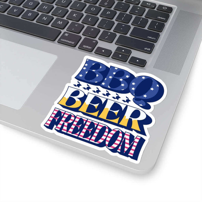 BBQ Beer Freedom BBQ Sticker