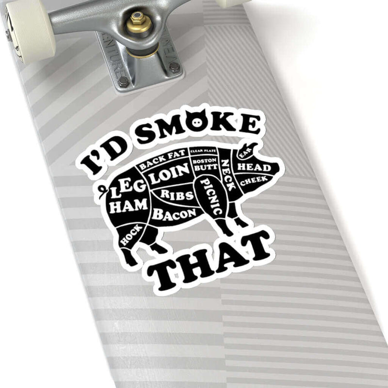 I'd Smoke That Pig BBQ Sticker