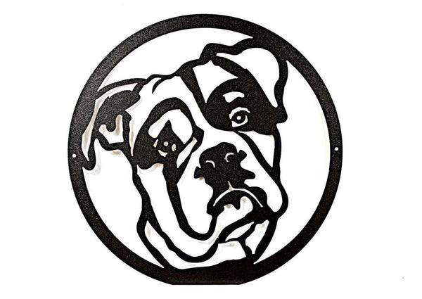 American Bulldog Gift Metal Sign for dog lovers and dog moms