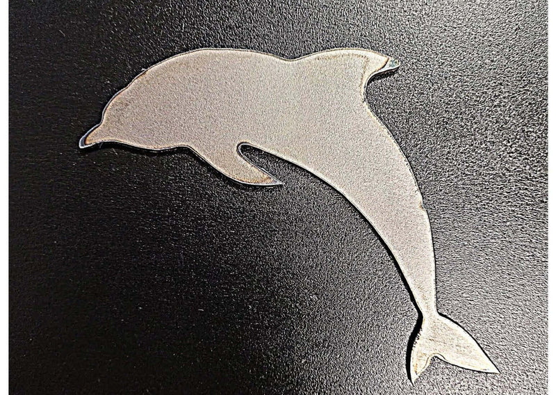 Dolphin Raw Metal Cutout