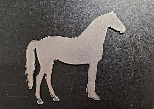 Standing Horse Raw Metal Cutout