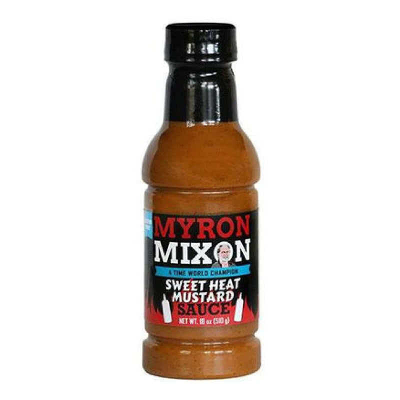 Myron mixon bbq mustard sauce in a bottle.