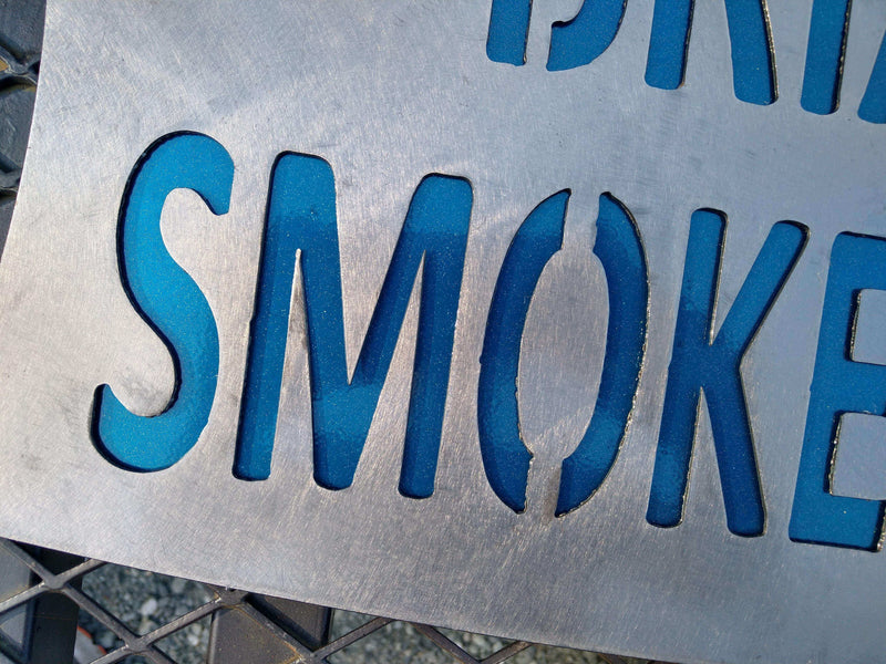 Custom Smokehouse Metal Sign Double Layer