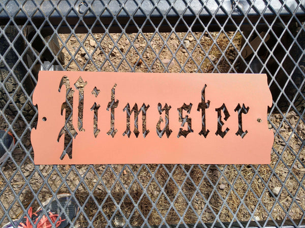 Pitmaster Metal BBQ Sign