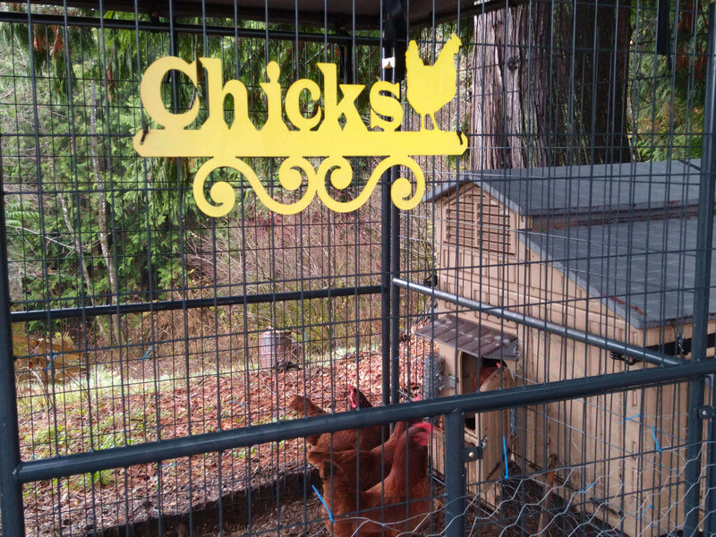 Chicks Hen House Sign