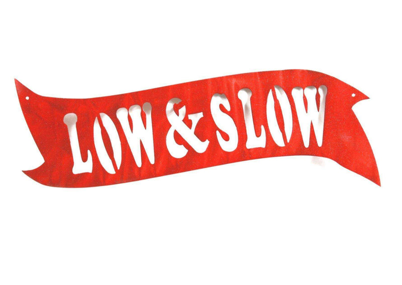 Low and Slow BBQ Metal Sign