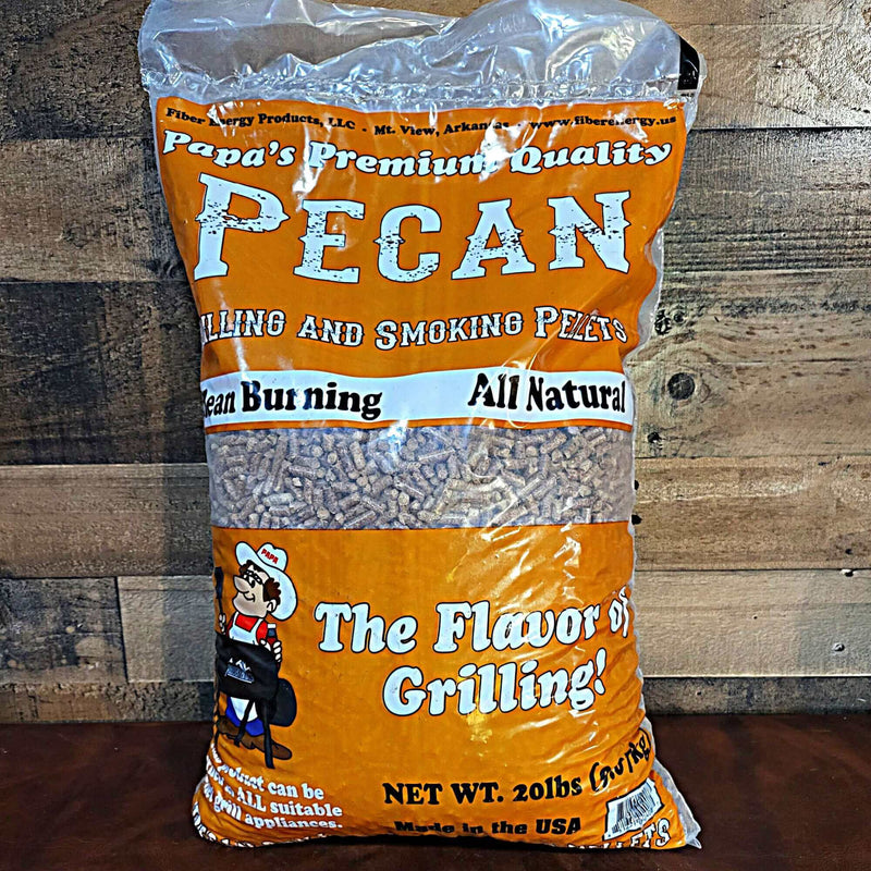 Papa's Brand Pecan Flavor Grilling Pellet 20 lb Bag