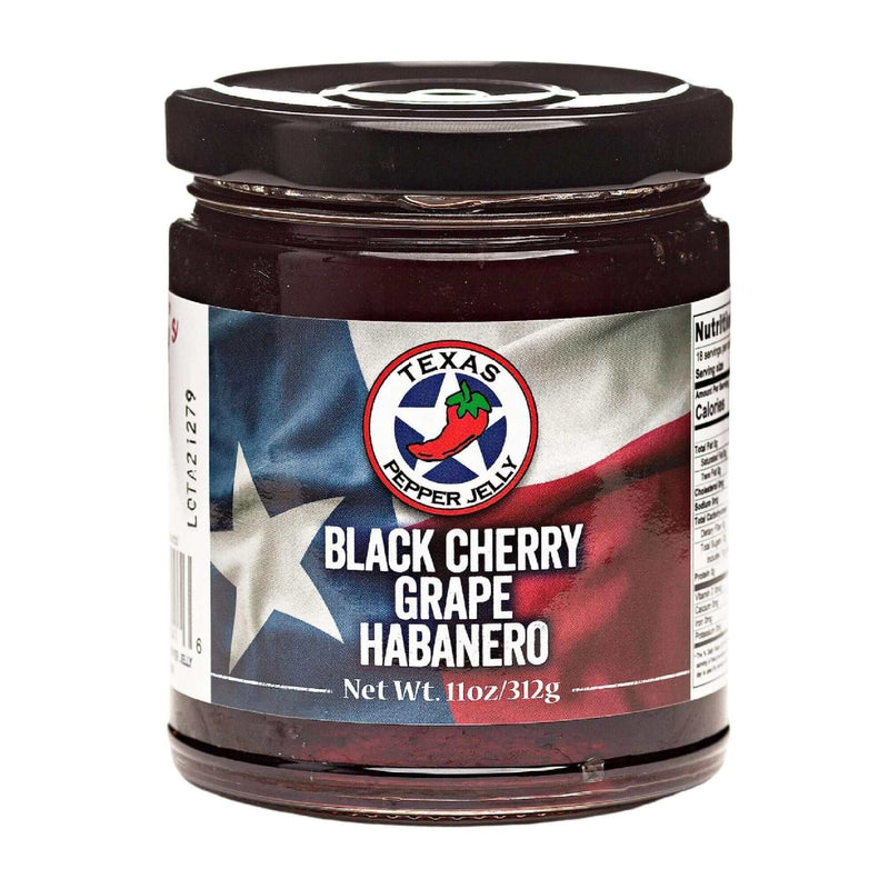 Texas Pepper Jelly Black Cherry Grape Habanero - 11 oz