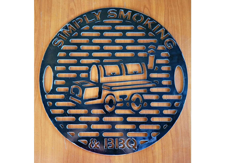 Custom Round Grill Grate with Logo