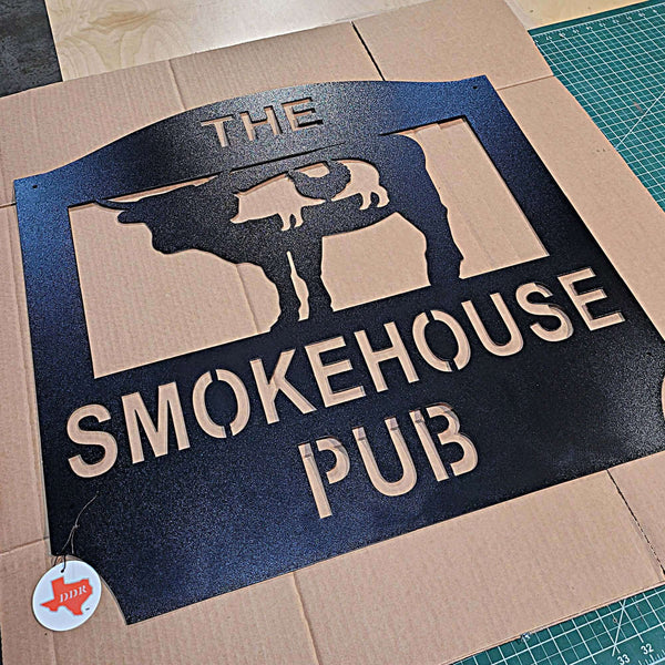 Smokehouse & Grill II Metal Barbecue Sign