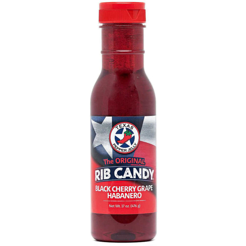 Texas Pepper Jelly Rib Candy Black Cherry Grape Habanero - 17 oz