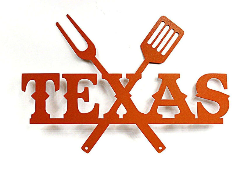 Texas BBQ Metal Barbecue Sign