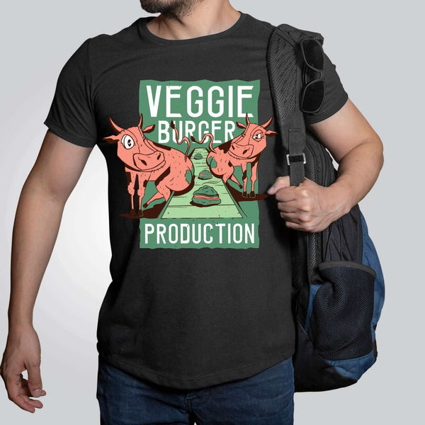Veggie Burger Production BBQ Barbecue T-Shirt