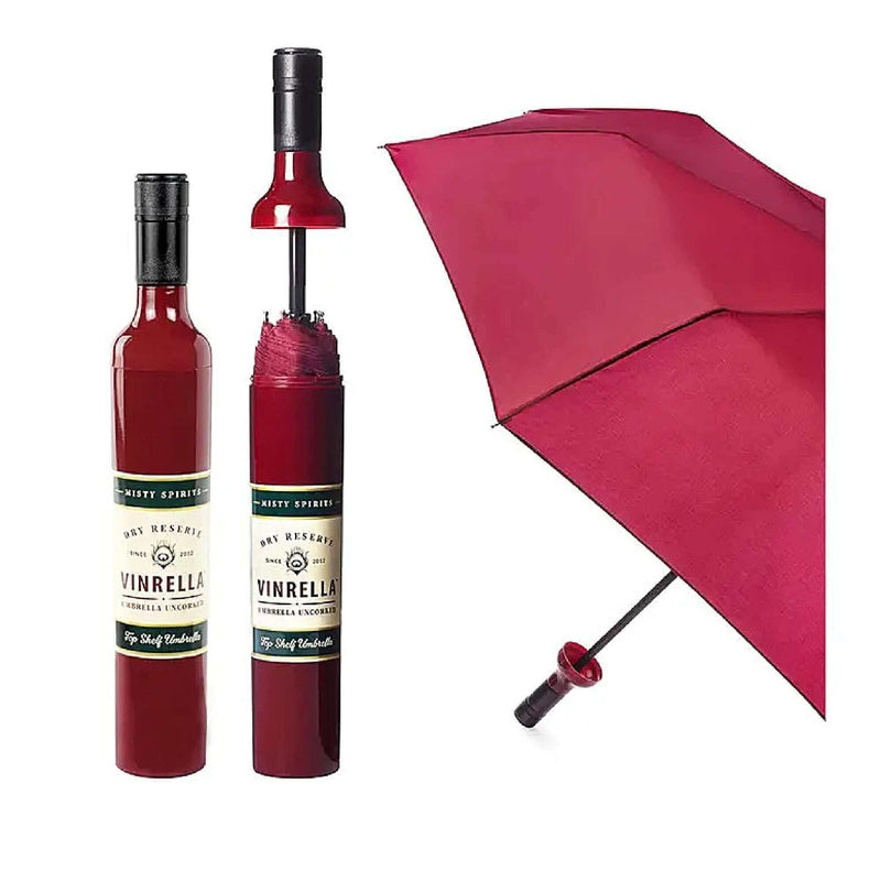 Burgundy Wine Bottle Umbrella