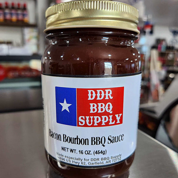 DDR BBQ Supply Bacon Bourbon BBQ Sauce - 16 oz