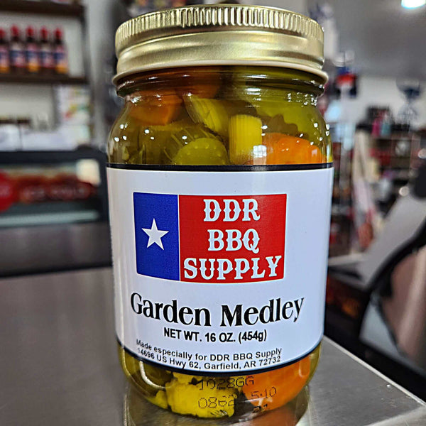 DDR BBQ Supply Garden Medley Pickles Pint - 16 oz