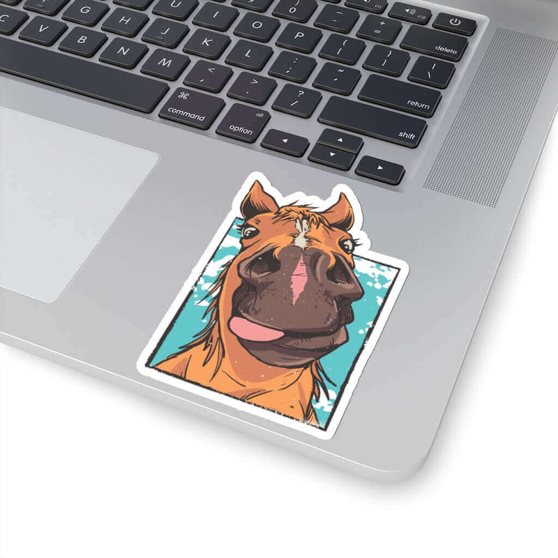 Funny Horse Face Horse Sticker