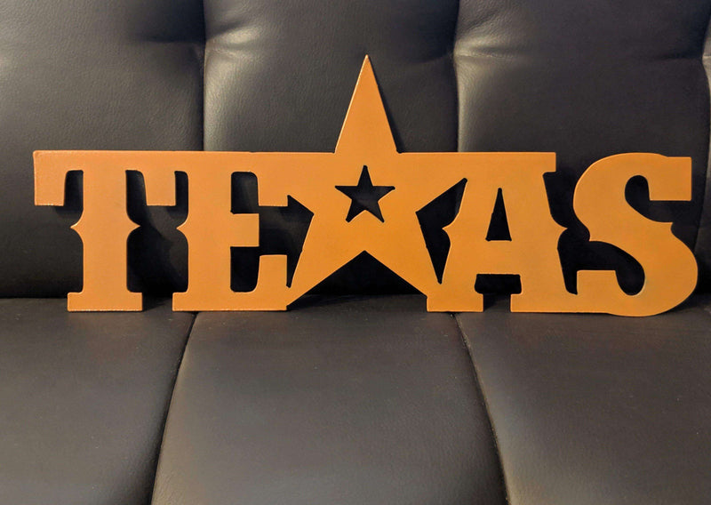 Texas Star Metal Sign