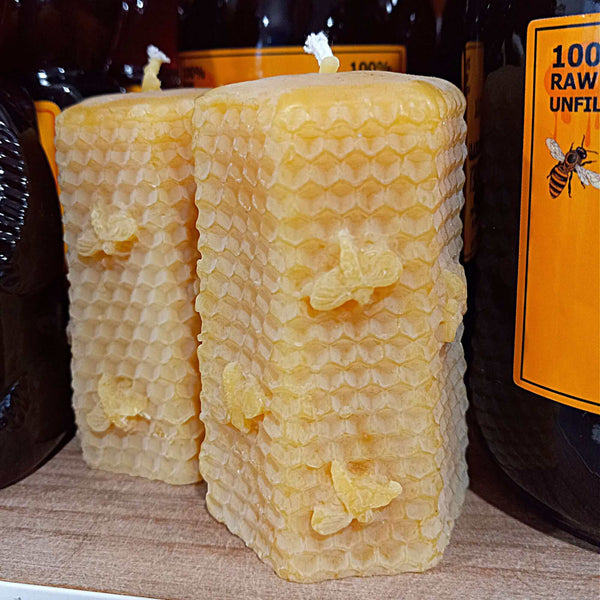 Honeycomb Candle from 100% Natural Beeswax