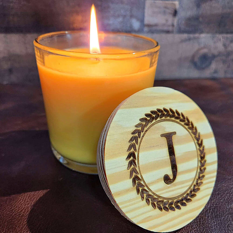 Monogrammed Soy Wax Candle