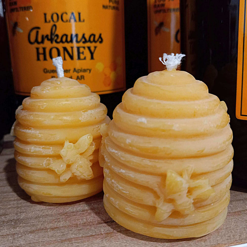 Bee Hive Votive Candle from 100% Natural Beeswax